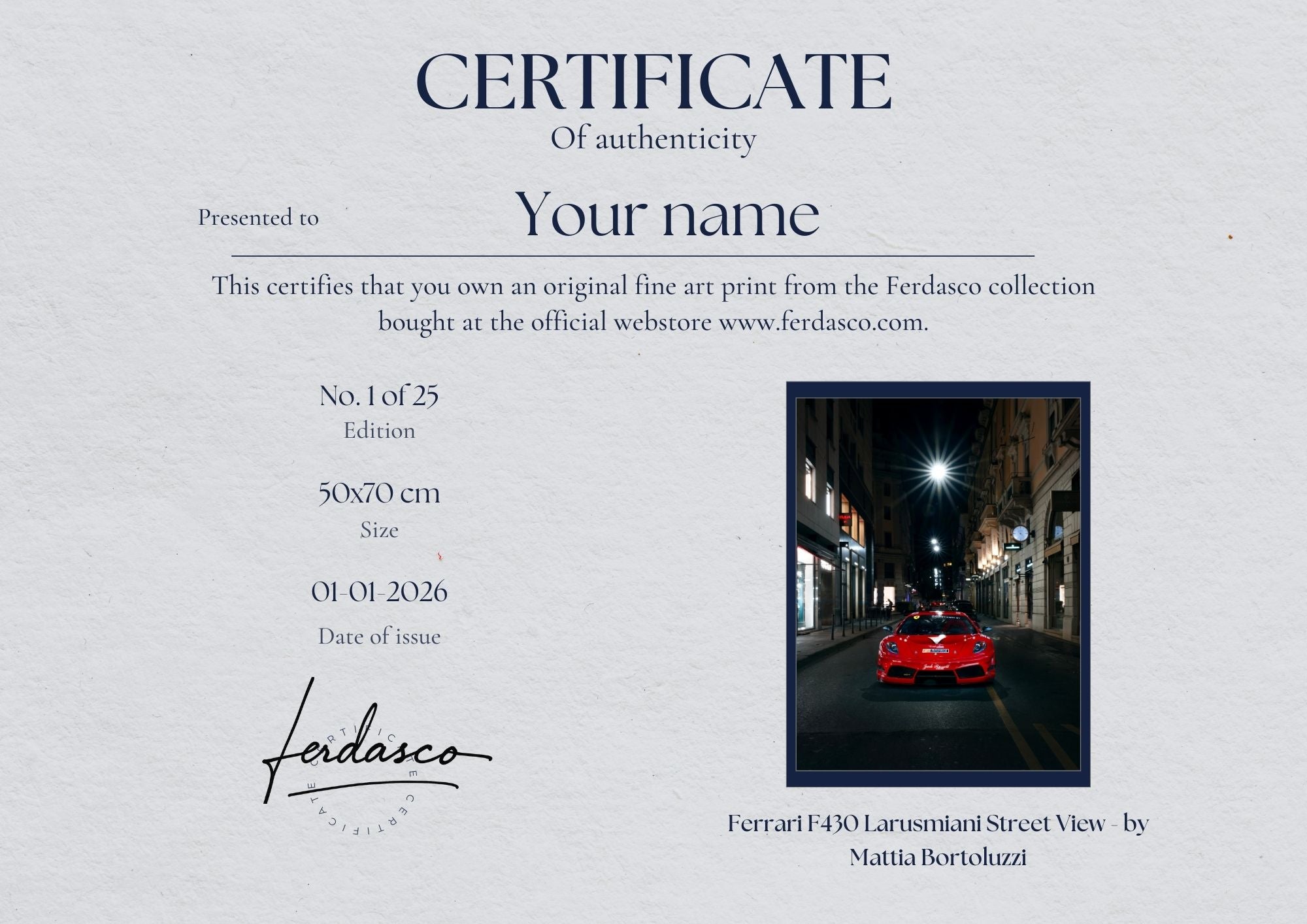 Ferrari F430 GT3 – Larusmiani Street View