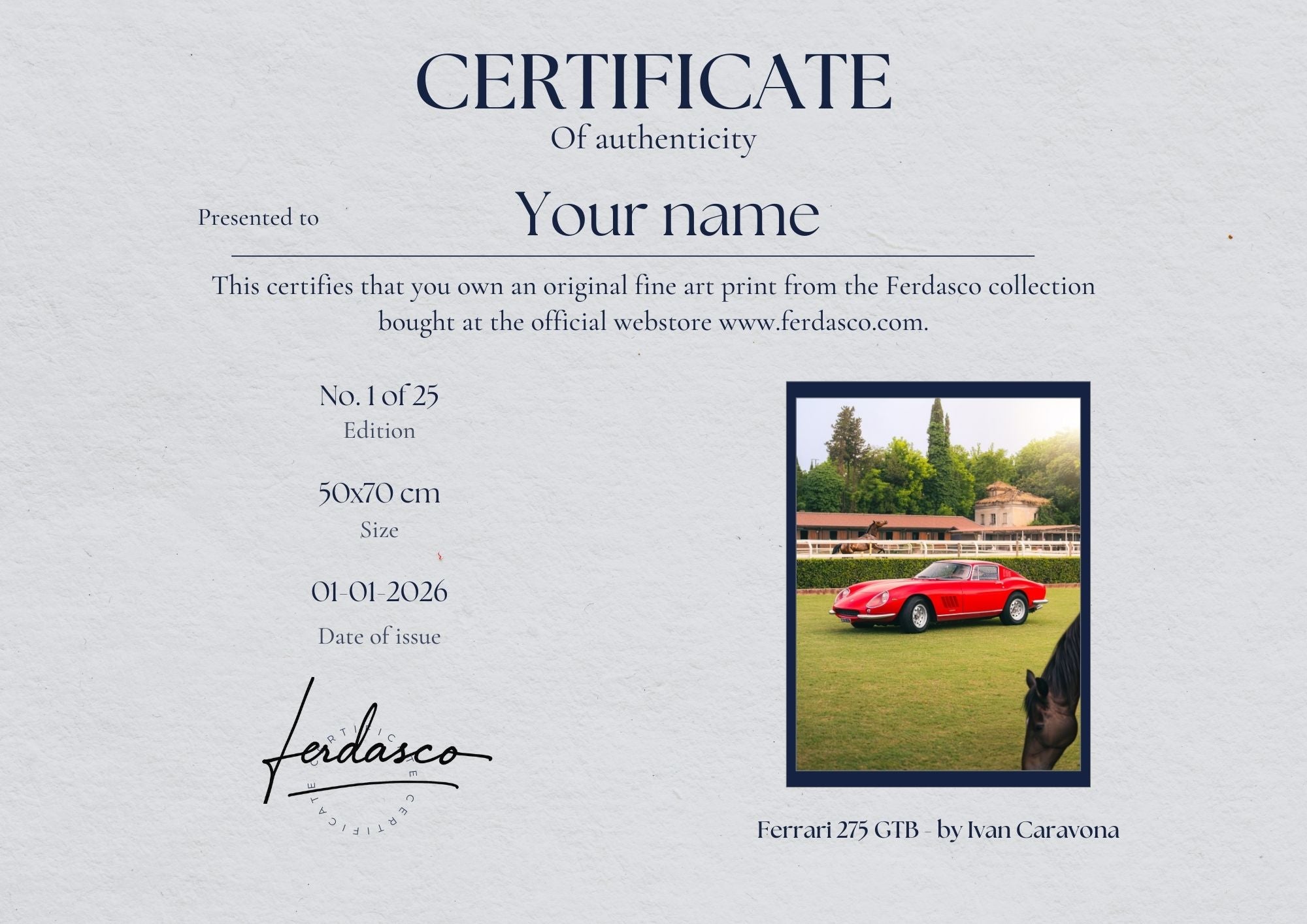 Ferrari 275 GTB REB Concours