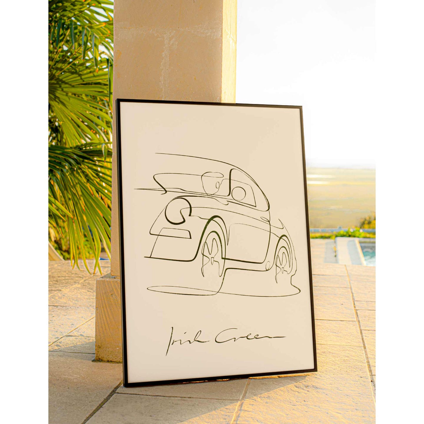 One line of 911 Irish Green