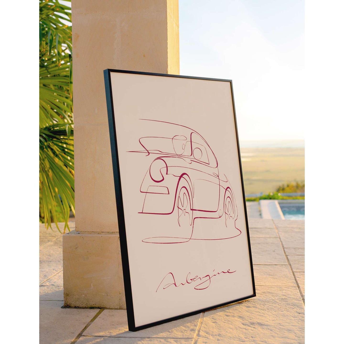 One line of 911 Aubergine