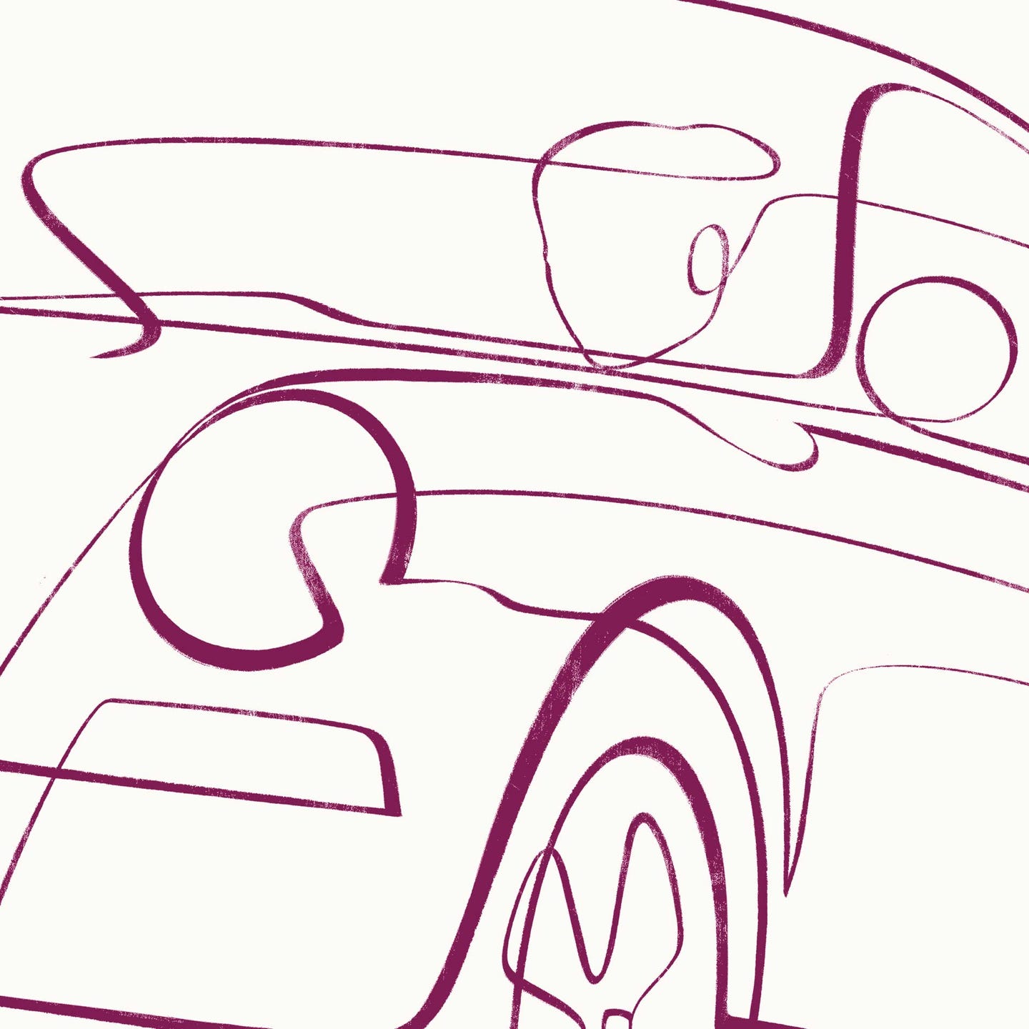 One line of 911 Aubergine